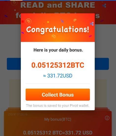 Earn Btc Using Pivot Mobile App Steemit - 